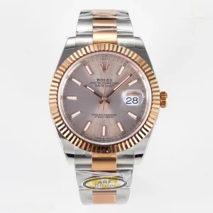 DateJust 41 126331 ARF 904L Steel RG Dial on SS/RG Oyster Bracelet SH3235(Gain Weight)