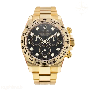 Cosmograph Daytona 116508 VF 904L Stainless Steel Diamond Dial on Yellow Gold Bracelet DD4130