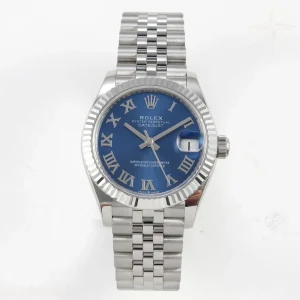 DateJust 31 278274 THBF 904L Steel Blue Roman Dial on SS Jubilee Bracelet HZ Cal.2236
