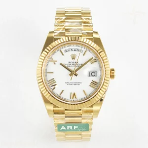 Day Date 40 YG 228238 ARF White Roman Dial on President Bracelet VR3255
