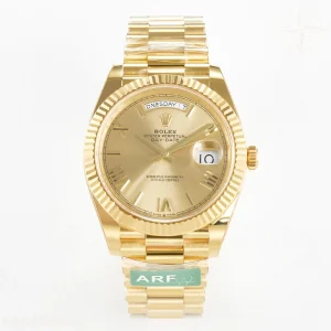 Day Date 40 YG 228238 ARF YG Roman Dial on President Bracelet VR3255