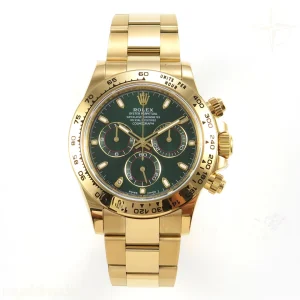 Daytona 116508 VSF Green Dial on YG Bracelet DD4130 (Gain Weight)