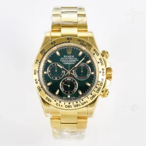 Daytona 116508 ZF Green Dial on YG Bracelet SH4130 (Gain Weight)