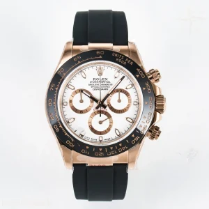 Daytona 116515 QF White/RG Dial on Oysterflex Strap SH4130 V11(Gain Weight)