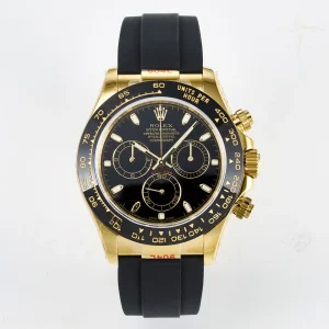Daytona 116518 QF Black Dial on Oysterflex Strap SH4130 V11(Gain Weight)