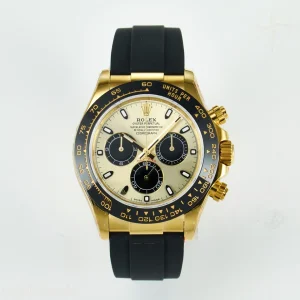 Daytona 116518 QF YG/Black Dial on Oysterflex Strap SH4130 V11(Gain Weight)
