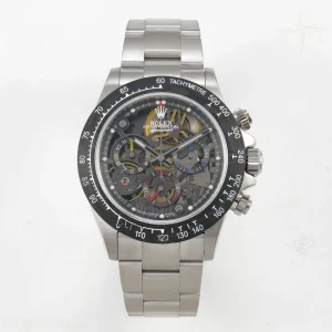 Daytona X GETF 904L Steel Skeleton Dial on SS Bracelet SA4130