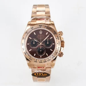 Daytona 126505 QF Brown/Black Dial On Oyster Bracelet SH4131 V6(Gain Weight)