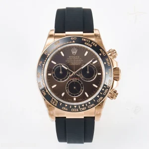 Daytona 126515 QF Brown Dial Stick Markers On Oystlerflex strap SH4131 V6(Gain Weight)
