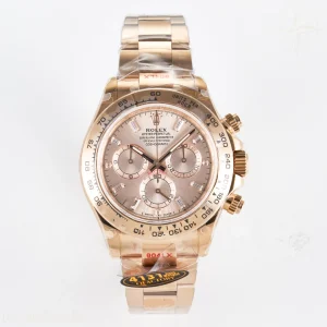 Daytona 126505 RG QF RG Dial Crystal Markers On RG Bracelet SH4131 V6 (Gain Weight)