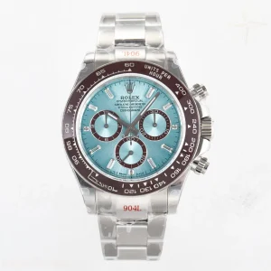 Daytona 126506 QF Ice Blue Crystal Dial on SS Bracelet Strap SH4131 V5