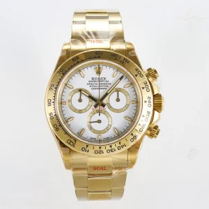 Daytona 126508 QF White Dial on YG Bracelet SH4131 V5