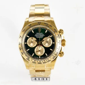Daytona 126508 YG APSF Green Dial Stick Markers On 904L YG Bracelet SH4131