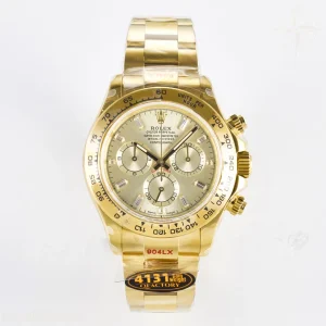 Daytona 126508 YG QF YG Dial Crystal Markers On YG Bracelet SH4131 V6 (Gain Weight)