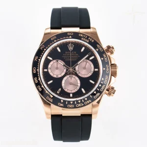 Daytona 126515 QF Black/RG Dial on Oysterflex Strap SH4131 V6 (Gain Weight)