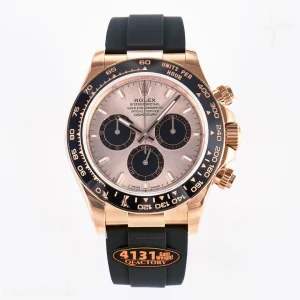 Daytona 126515 QF RG/Black Dial on Oysterflex Strap SH4131 V6(Gain Weight)
