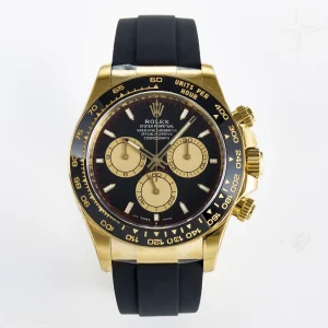 Daytona 126518 Clean YG Black/YG Dial on Oysterflex Rubber Strap SH4131