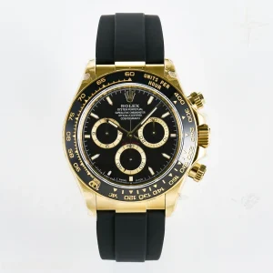 Daytona 126518 QF Black Dial on Oysterflex Strap QF4131 V10 (48 Hours Power Reserve)