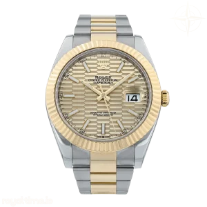 Datejust 126333 VF Yellow Gold and Stainless Steel YG Dial Textured Dial on Oyster Bracelet DD3235