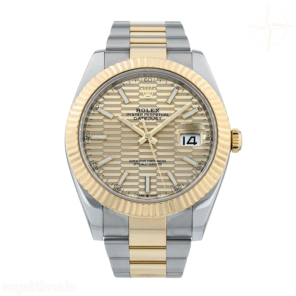 Datejust 126333 VF Yellow Gold and Stainless Steel YG Dial Textured Dial on Oyster Bracelet DD3235