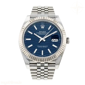 Datejust 126334 VF 904L Stainless Steel Blue Dial Textured Dial Stick Markers on Jubilee Bracelet DD3235