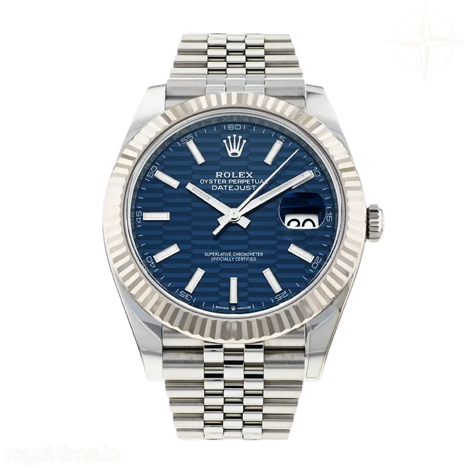 Datejust 126334 VF 904L Stainless Steel Blue Dial Textured Dial Stick Markers on Jubilee Bracelet DD3235