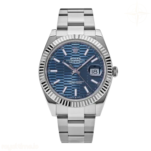 Datejust 126334 VF 904L Stainless Steel Blue Dial Textured Dial Stick Markers on Oyster Bracelet DD3235