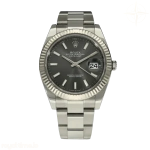 Datejust 126334 VF 904L Stainless Steel Gray Dial Stick Markers on Oyster Bracelet DD3235