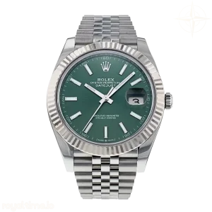 Datejust 126334 VF 904L Stainless Steel Green Dial Stick Markers on Jubilee Bracelet DD3235