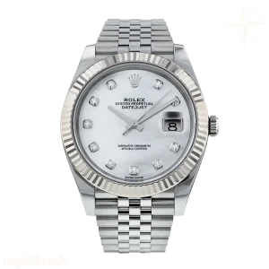Datejust 126334 VF 904L Stainless Steel White Dial Mother of Pearl Dial on Jubilee Bracelet DD3235