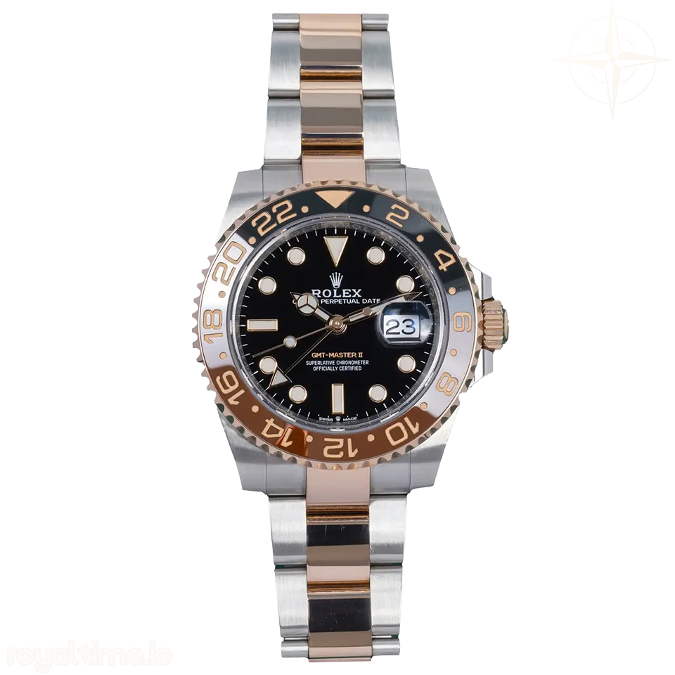 Rolex GMT-Master II 126711CHNR VF Rose Gold and Stainless Steel on Rose Gold Bracelet DD3285