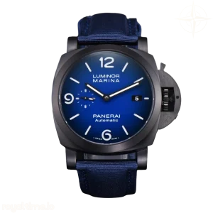 Panerai PAM2319 Luminor 1950 Black DLC 44mm VSF Blue Dial Blue Nylon Strap P9010