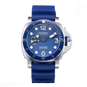 PAM1676 44mm Submersible VSF Blue Dial On Blue Rubber Strap P900 Super Clone