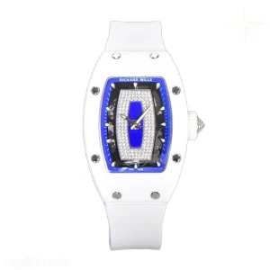 Richard Mille RM 007 Automatic Ladies White Ceramic Blue