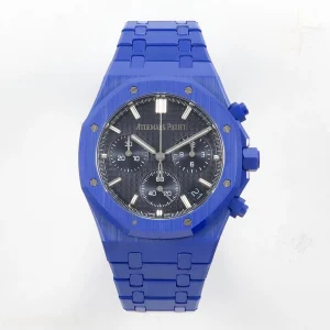 Audemars Piguet Royal Oak Chrono 26240 Blue Ceramic APSF Blue Dial On Blue Ceramic Bracelet SA4401