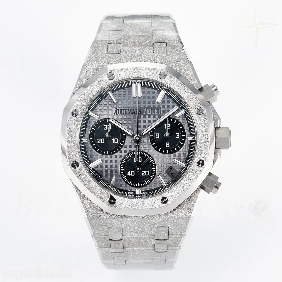 Audemars Piguet Royal Oak Chrono 26240 Frosted SS APSF Gray/Black Dial on Bracelet SA4401