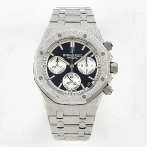 Audemars Piguet Royal Oak Chrono 26240 Frosted SS DDF Black/White Dial on SS Bracelet DD4401