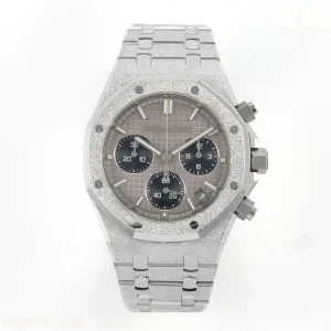 Audemars Piguet Royal Oak Chrono 26240 Frosted SS DDF Gray/Black Dial on SS Bracelet DD4401