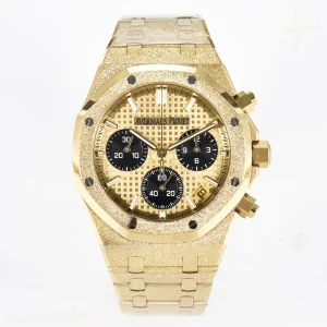 Audemars Piguet Royal Oak Chrono 26240 Frosted YG APSF YG Dial on Bracelet SA4401