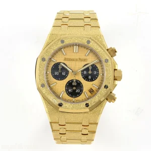 Audemars Piguet Royal Oak Chrono 26240 Frosted YG DDF YG Dial on YG Bracelet DD4401