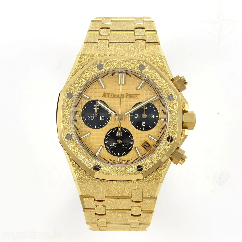 Audemars Piguet Royal Oak Chrono 26240 Frosted YG DDF YG Dial on YG Bracelet DD4401