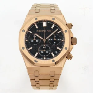 Audemars Piguet Royal Oak Chrono 26240 RG APSF Black Dial on RG Bracelet SA4401