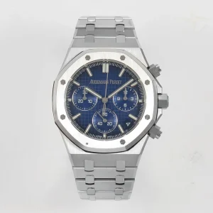 Audemars Piguet Royal Oak Chrono 26240 RG DDF Blue Dial on SS Bracelet DD4401 Gain Weight (SW Dial)