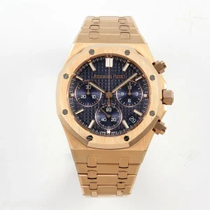 Audemars Piguet Royal Oak Chrono 26240 RG DDSF Blue Dial on RG Bracelet DD4401