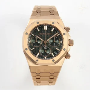 Audemars Piguet Royal Oak Chrono 26240 RG DDSF Green Dial on RG Bracelet DD4401