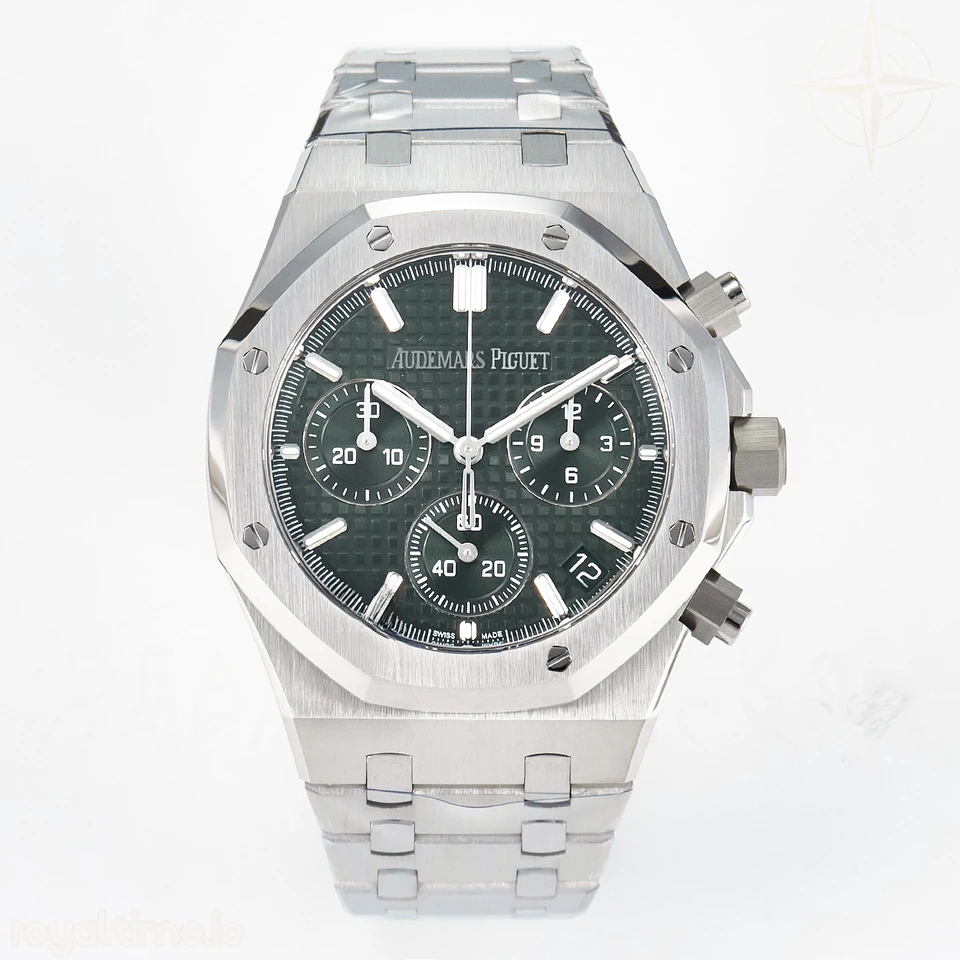 Audemars Piguet Royal Oak Chrono 26240 SS APSF Green Dial on SS Bracelet SA4401