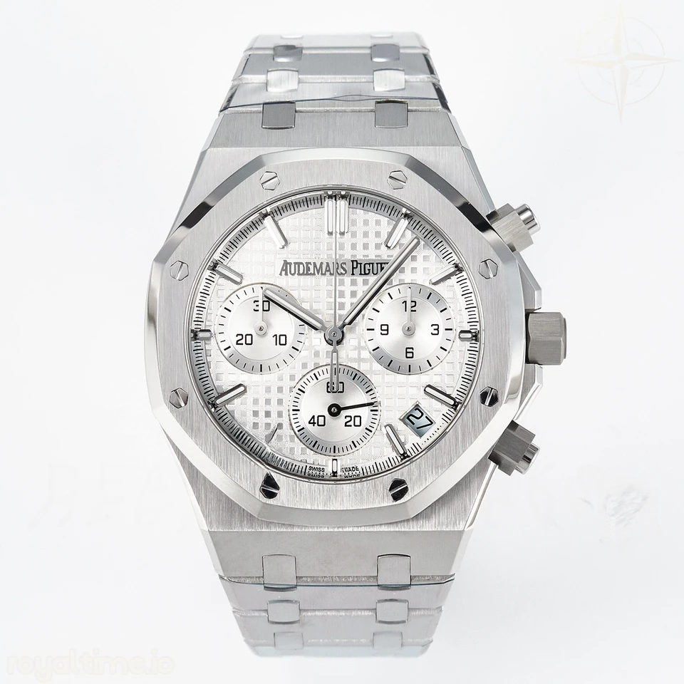 Audemars Piguet Royal Oak Chrono 26240 SS APSF Silver Dial on SS Bracelet SA4401