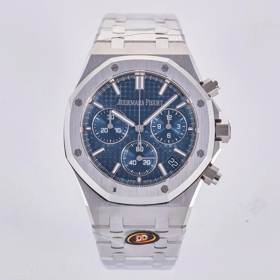 Audemars Piguet Royal Oak Chrono 26240 SS DDF Blue Dial on SS Bracelet DD4401 (50th Anniversary)