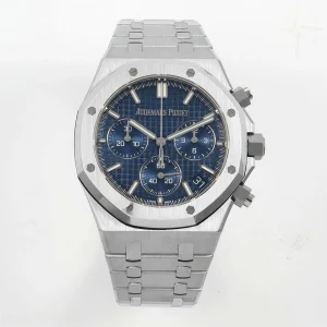 Audemars Piguet Royal Oak Chrono 26240 SS DDF Blue Dial on SS Bracelet DD4401 (SW Dial) V2