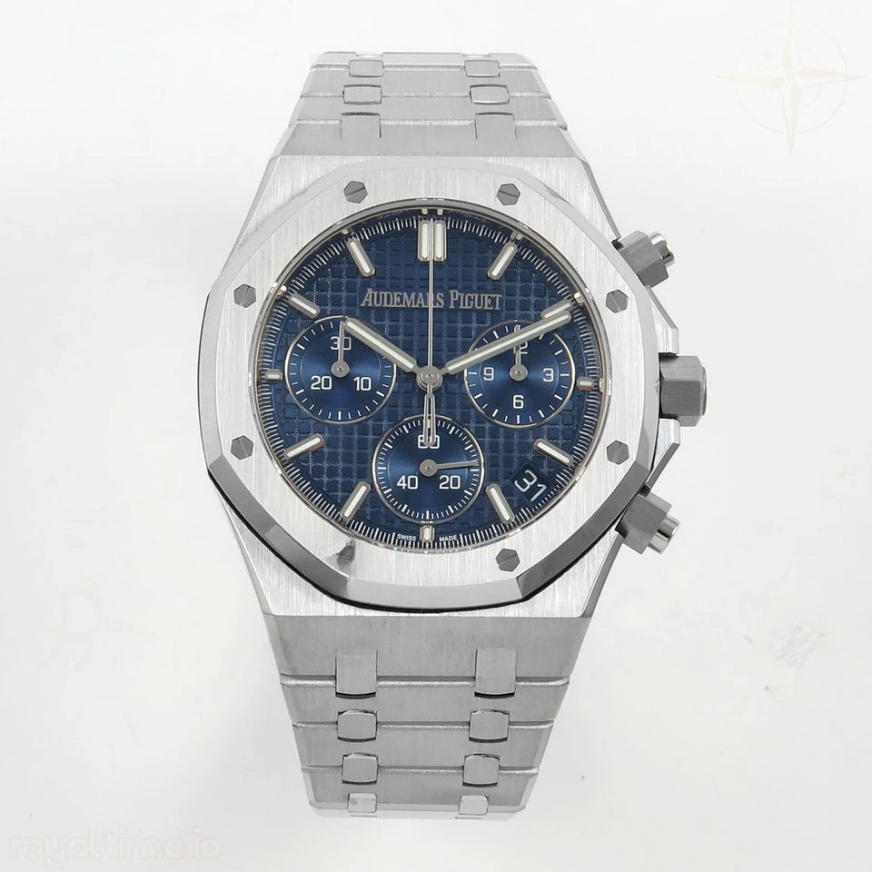 Audemars Piguet Royal Oak Chrono 26240 SS DDF Blue Dial on SS Bracelet DD4401 (SW Dial) V2